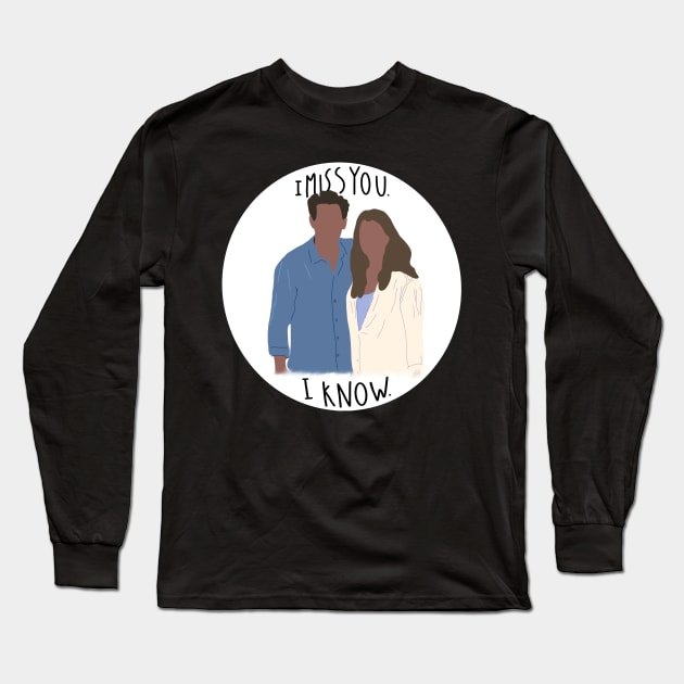 Meredith and Derek Sticker Long Sleeve T-Shirt by emmaleighhowie